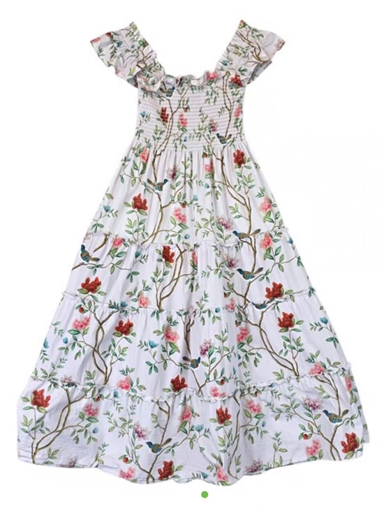 Hill House Dresses & Skirts - Hill House Pink Floral Tiered Maxi Dress